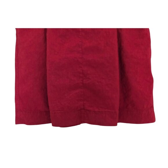 Women's - Eileen Fisher Red Linen Blend Skirt, Size Medium - Picture 4 of 7